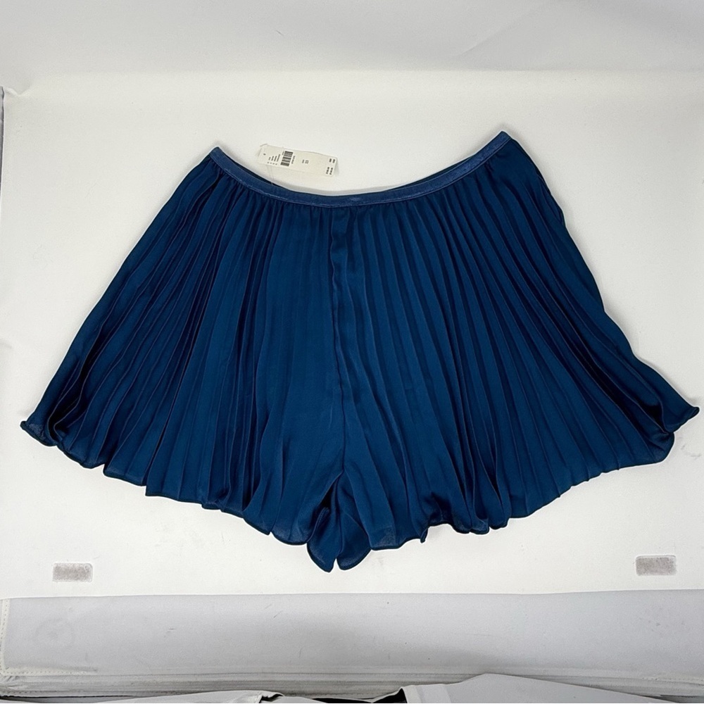 Anthropologie Pleated Skort XS Deep Sea Blue NWT - Picture 2 of 12